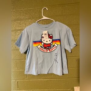 Hello Kitty Blue Short Sleeve Tee Casual